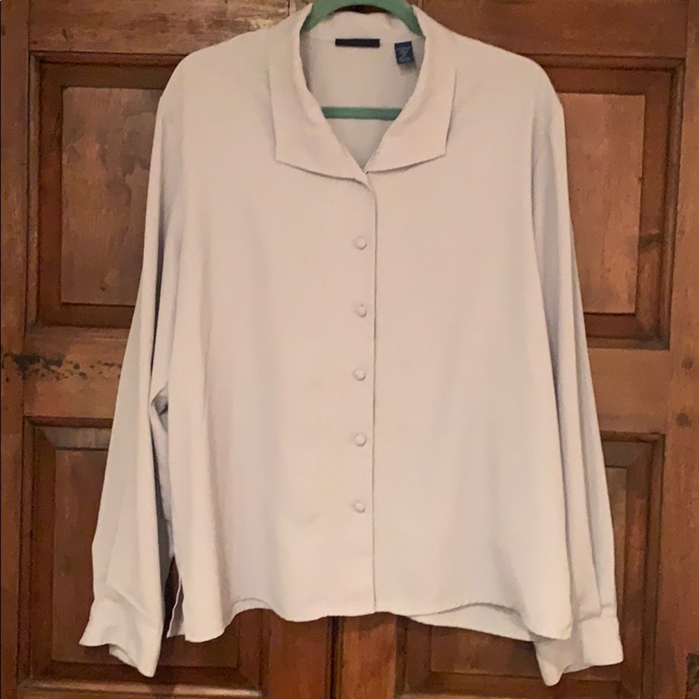 Gray Karen Scott blouse